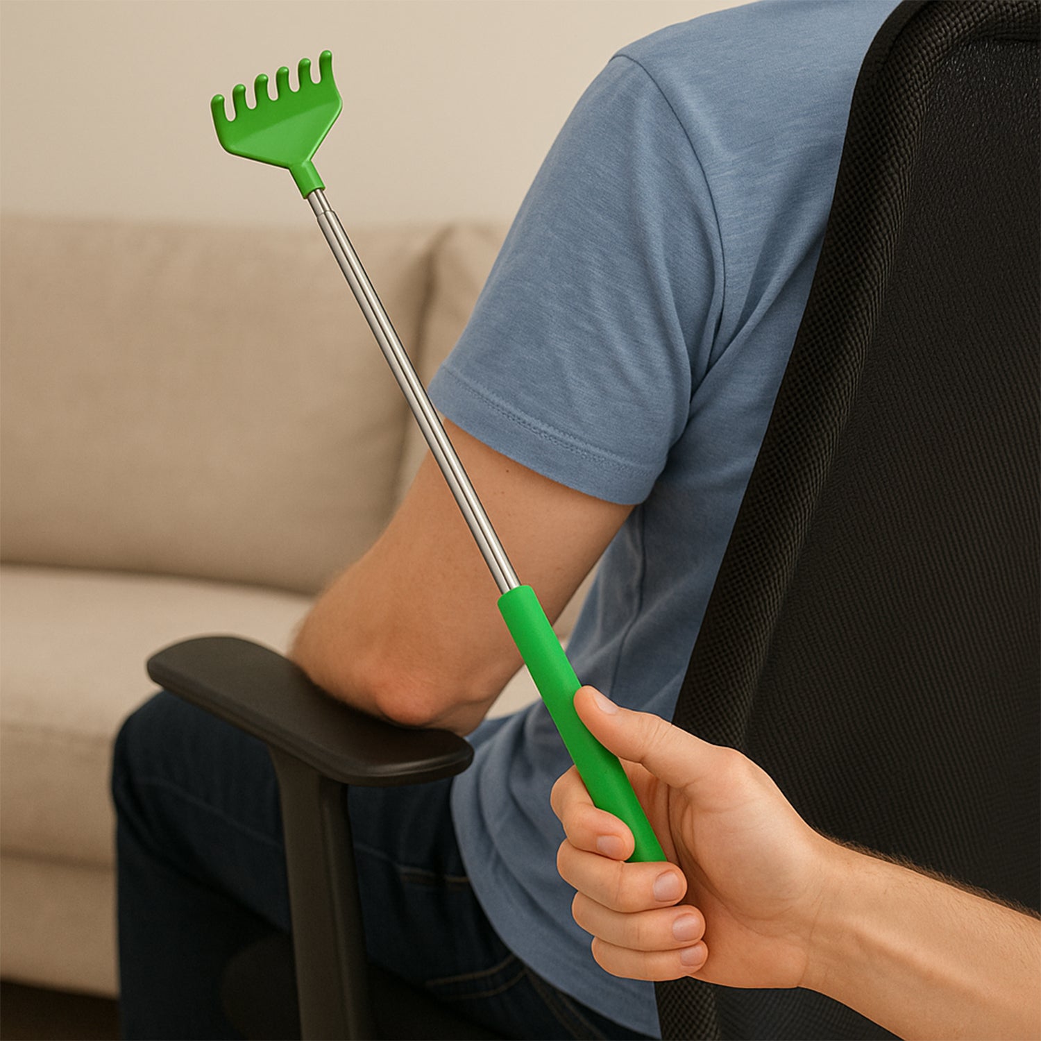 Khujli Stick  57 Cm Long Telescopic Back Scratcher (1 Pc) Khujli Stick  57 Cm Long Telescopic Back Scratcher (1 Pc)